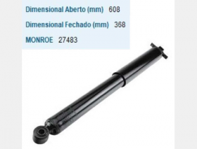 AMORTECEDOR GM BLAZER SUV SUSPENSAO TRASEIRO ESQUERDO/DIREITO MONROE 27483 = 334483MM